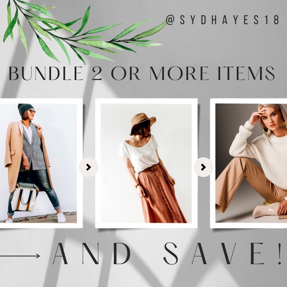 BUNDLE AND SAVE! Offers welcome